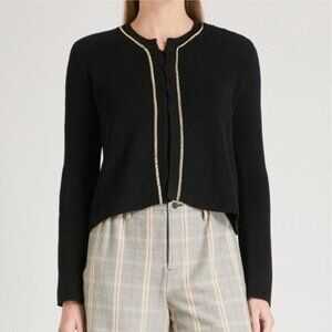 Maje Meridien Chain-Trim Cardigan Size 2